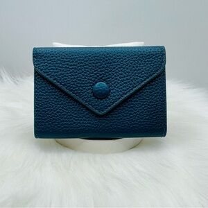 Women’s Minimalist Peacock Teal Card Wallet